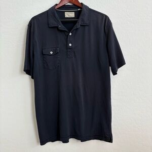 Linksoul Navy Blue Polo Short Sleeve Shirt. Luxury Cotton size Large